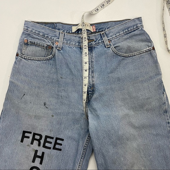 FREE HOOVER VINTAGE REPURPOSED LEVI’S JEANS - Picture 6 of 10